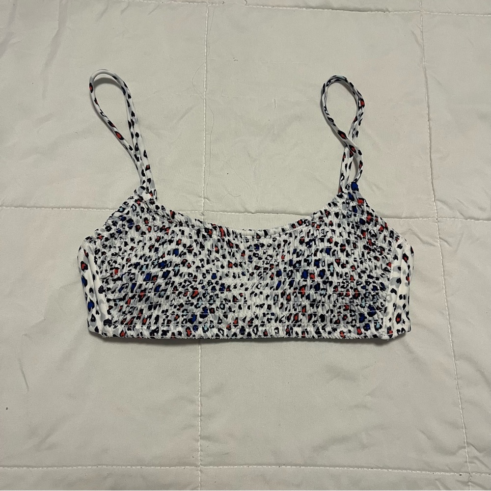 Xhilaration Women's Juniors' Smocked Bralette Bikini Top